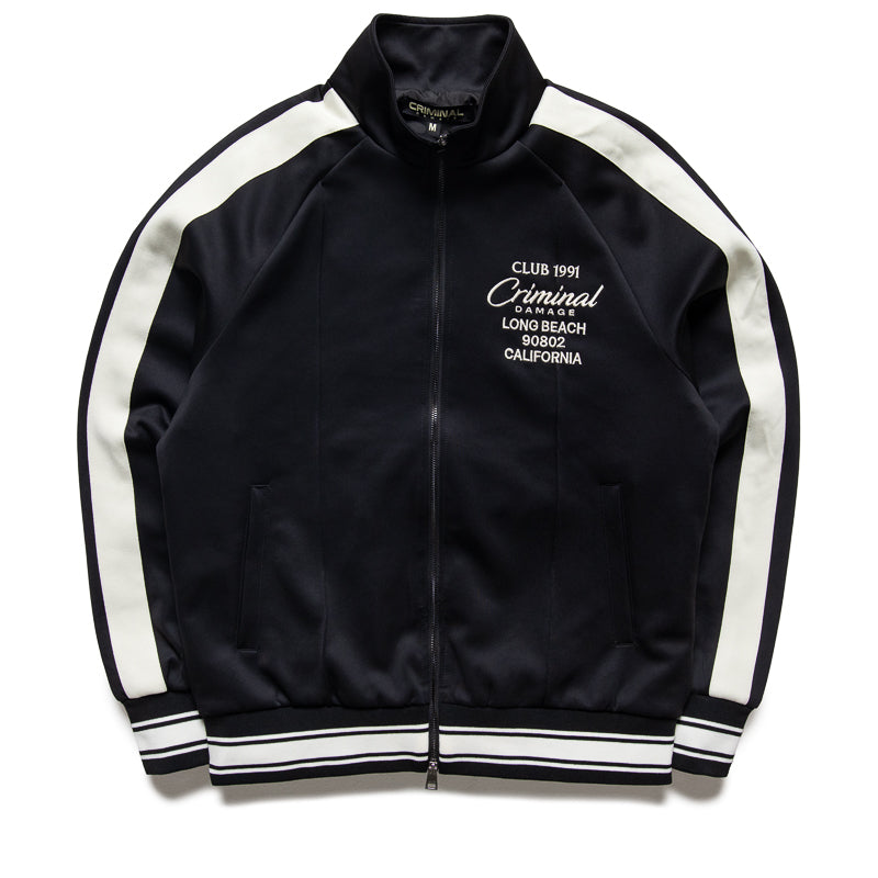 Criminal Damage Pin Tuck Track Top - Black | Stylish Streetwear Hoodie for Men & Women | Perfect for Urban Fashion, Gym Wear & Casual Outfits
