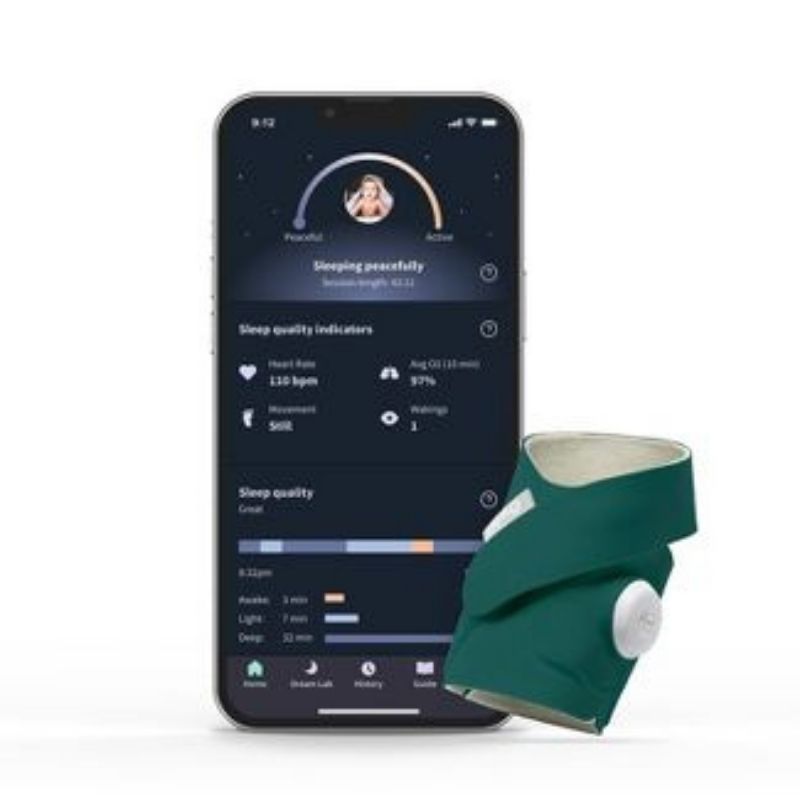 Dream Sock Wearable Baby Monitor - Smart Oxygen & Heart Rate Tracker for Newborns - Perfect for Nighttime Sleep Monitoring & Peace of Mind