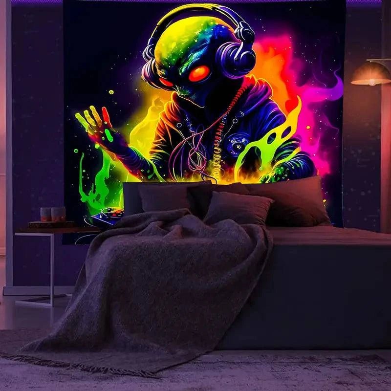 Alien DJ Headphones - Wireless Bluetooth Over-Ear Headphones for DJing & Music Lovers | Perfect for Studio Mixing, Gaming & Nightclubs