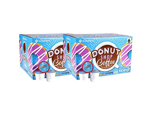 Member's Mark Donut Shop Coffee Single Serve Cups (Pack of 2) - Premium K-Cup Pods for Keurig Brewers - Perfect for Office, Home & Morning Coffee Break