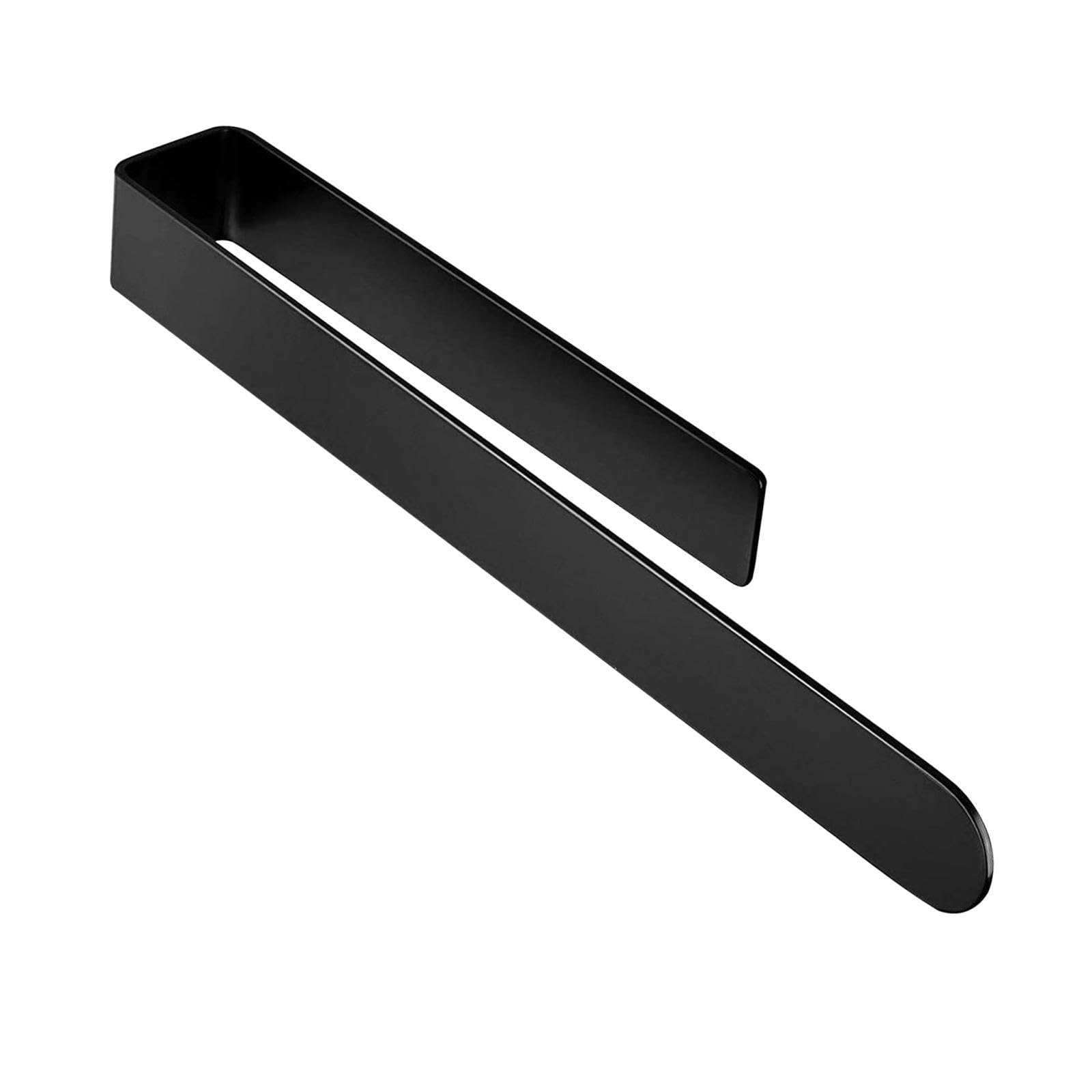 CALANDIS® Wall Mounted Towel Bar - 37Cm Black Bathroom Towel Rack for Kitchen, Bedroom & Bathroom | Space-Saving Towel Holder for Hanging Robes, Hand Towels & Kitchen Linens
