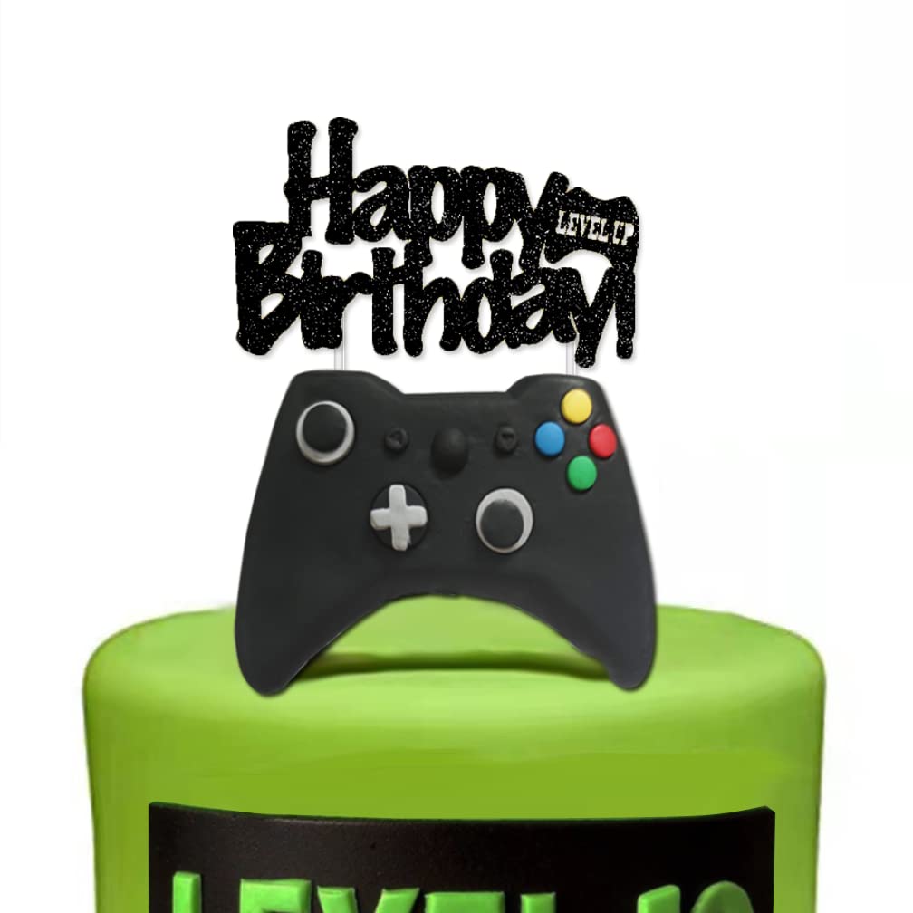 Custom Video Game Cake Toppers - Controller & Console Birthday Cake Decorations for Gamers - Perfect for Gaming Themed Parties, Birthday Cakes & Anniversary Celebrations