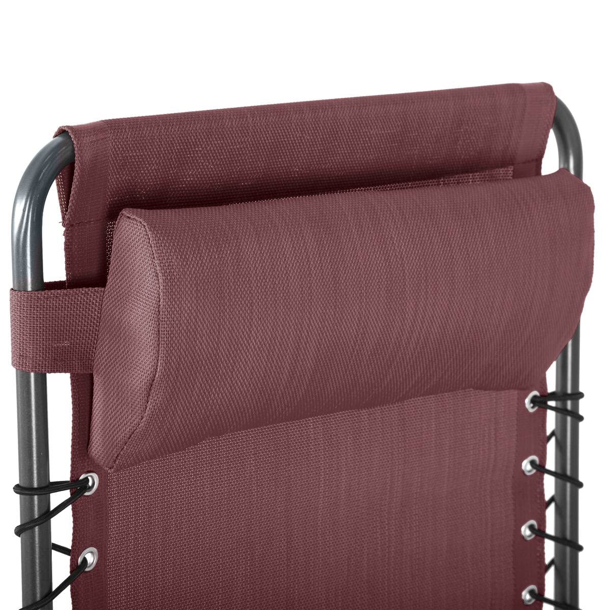 Premium Garden Relax Armchair Silos Bordeaux - Outdoor Patio Lounge Chair with Weather-Resistant Fabric - Perfect for Backyard, Poolside & Balcony Relaxation