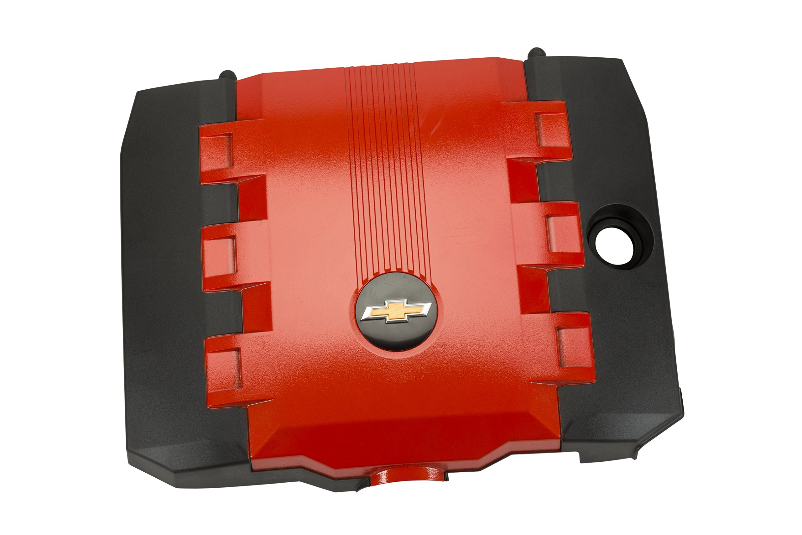 GM Accessories 92219192 3.6L Engine Cover in Orange with Bowtie Logo - Durable Car Engine Protection for Chevy, GMC & Cadillac Vehicles - Perfect for Auto Enthusiasts & DIY Mechanics