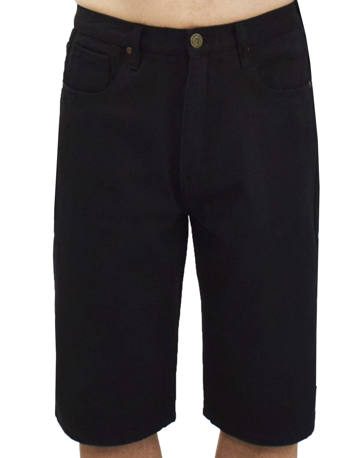 STACY ADAMS Men's Casual Relaxed Fit Denim Shorts - Comfortable Summer Shorts for Outdoor Activities, Beach & Travel