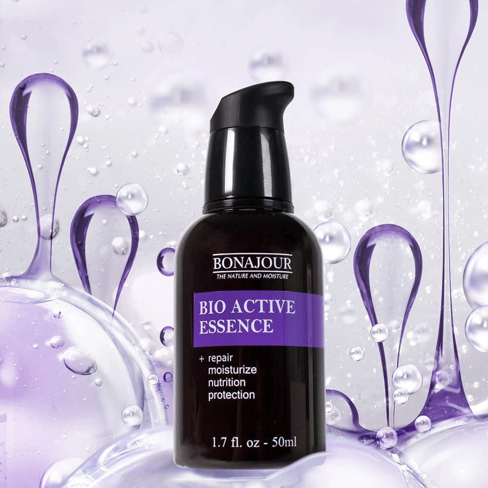 BONAJOUR Bio Active Essence 50ml - Hydrating & Brightening Facial Serum for Glowing Skin | Korean Skincare for Day & Night Use