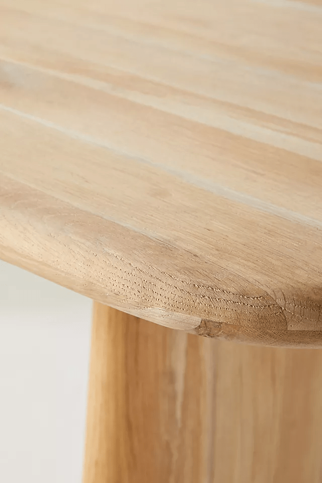 Handmade Kalle Sculptural Dining Table - Solid Wood Modern Black Dining Table for Kitchen, Dining Room & Open Concept Living Spaces