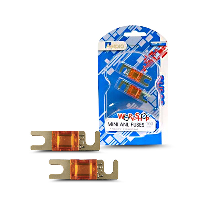 Aerpro AMA160 2-Piece Mini ANL Fuse Kit - High-Performance Car Audio & Marine Electrical Protection for Amplifiers and Stereo Systems