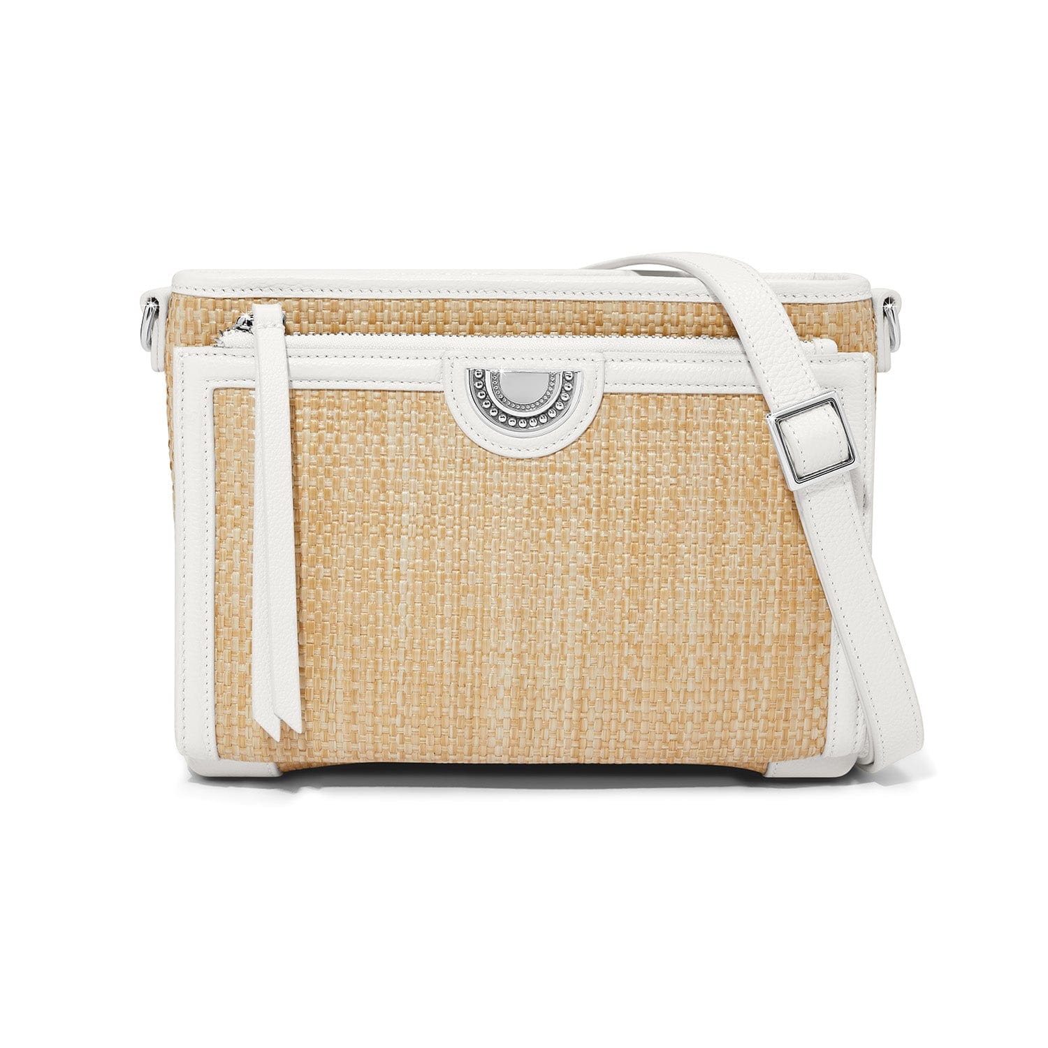 Jordyn Straw Cross Body Organizer Bag - Stylish Woven Handbag for Women - Perfect for Beach, Travel, Shopping & Everyday Use