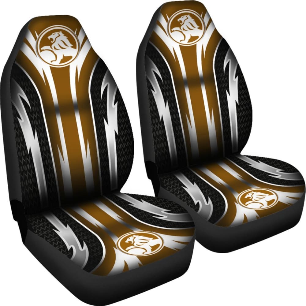 2-Piece Front Holden Seat Covers - Premium Brown Leather (Model 144627) | Universal Fit for Car, Truck & SUV | Waterproof & Anti-Slip Protection
