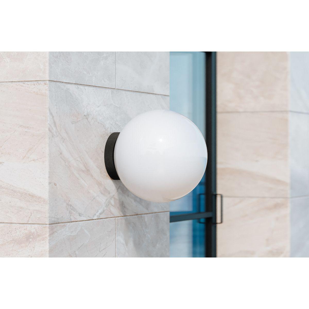 Ansel 10 Inch Wall Light Fixture - Textured Black Finish for Bedroom, Living Room & Hallway Lighting