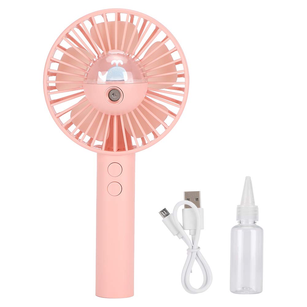 Dioche Mini USB Portable Fan with 10ml Water Tank - Personal Cooling Mist Spray Fan for Home, Office, Travel & Outdoor Use - Compact Air Conditioner & Humidifier for Better Cooling in Hot Weather