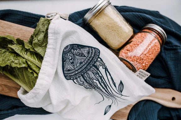 Organic Cotton Reusable Kitchen Towels & Napkins Gift Set - Eco-Friendly, Washable & Sustainable for Cooking, Dining & Home Decor