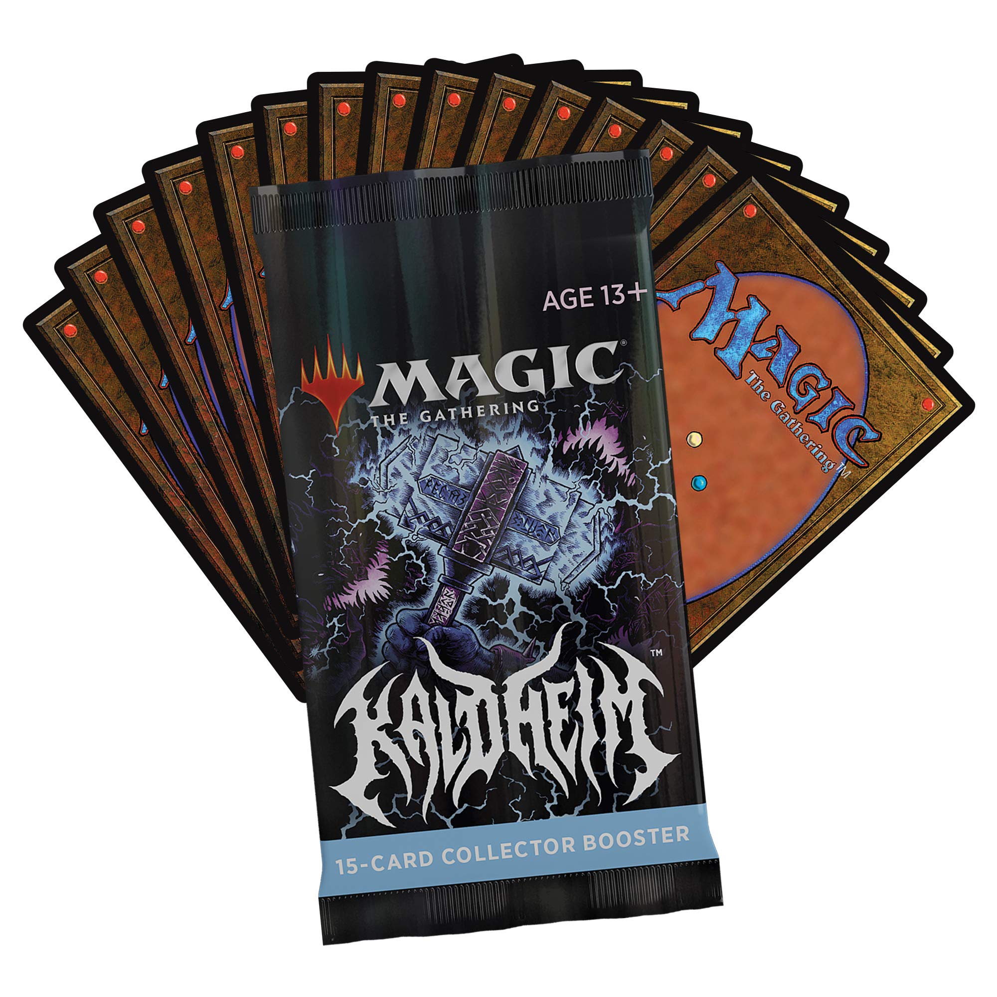 Magic: The Gathering Kaldheim Collector Booster Pack - 15 MTG Cards for Deck Building, Collecting & Gameplay | Fantasy Trading Card Game for Players & Collectors