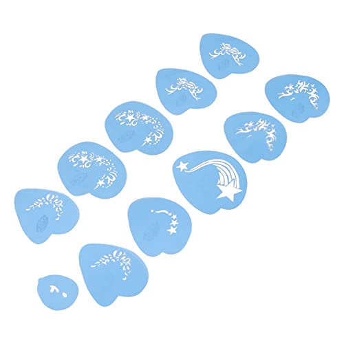 Face Painting Stencils Set - 5pcs Reusable Washable PET Face Paint Templates for Halloween, Cosplay & Party Makeup | Perfect for Kids Costumes, Festival Events & Creative Face Art