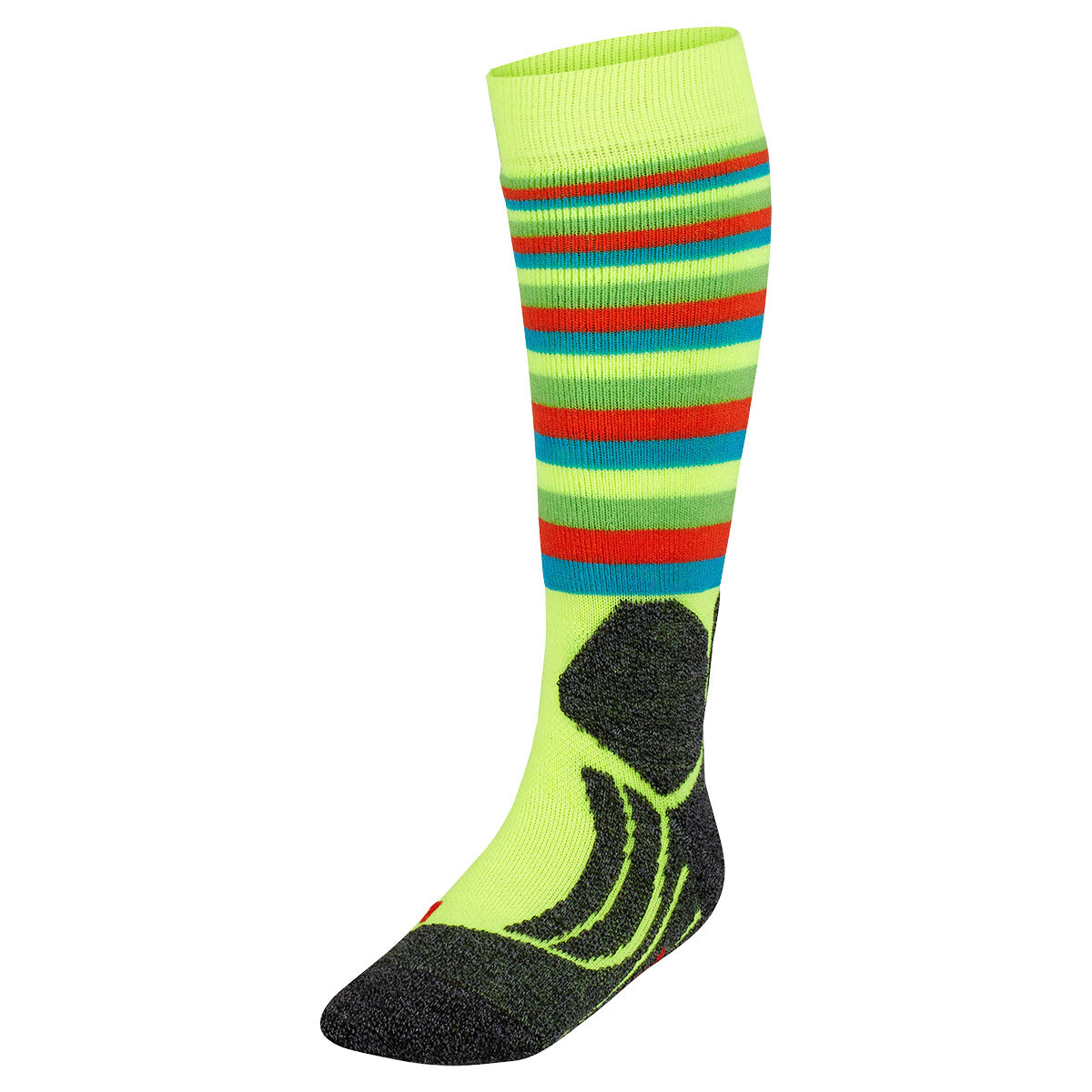 Falke JR SK2 Stripes Cushion Ski Socks for Kids - Warm & Comfortable Winter Sports Socks for Skiing, Snowboarding & Outdoor Activities
