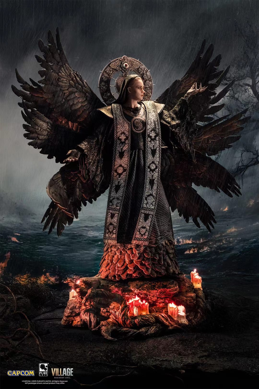 PureArts x CAPCOM Licensed Resident Evil Village Mother Miranda Statue - Official Collectible Figure for Horror Game Fans | Perfect for Display, Gaming Room Decor, and Resident Evil Merchandise Collection