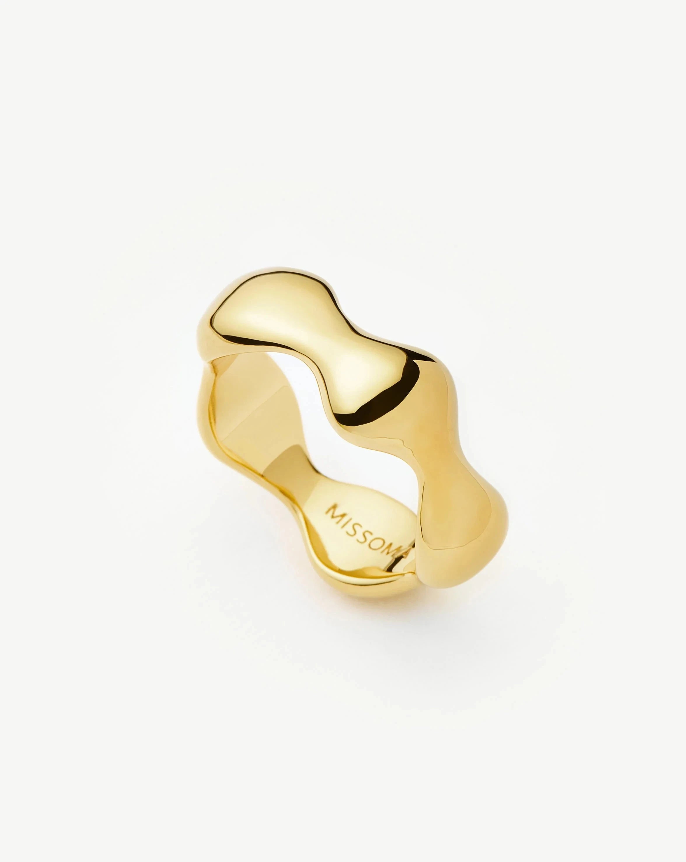 Eny Puffy Stacking Ring - 18k Gold Plated Women's Fashion Jewelry for Layering & Everyday Wear | Perfect Gift for Her