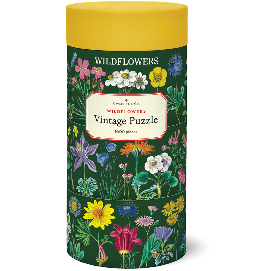 Cavallini & Co 1000-Piece Wildflowers 2 Jigsaw Puzzle for Adults - Challenging Floral Landscape Puzzle for Home Decor, Relaxation & Family Game Night