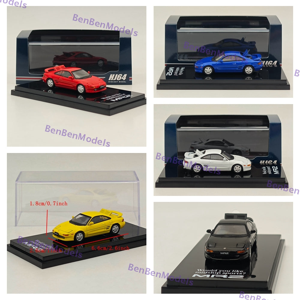 1/64 Scale Toyota MR2 (SW20) GT-S 1993 Diecast Model Car - Limited Edition Collectible for Car Enthusiasts & Hobbyists - Perfect for Display, Gifts, and Model Car Collections