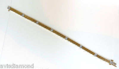 14KT Gold Shine Pave Box Bracelet with 0.40CT Diamonds - Elegant 7 Inch Jewelry for Women, Perfect for Weddings, Anniversaries & Special Occasions