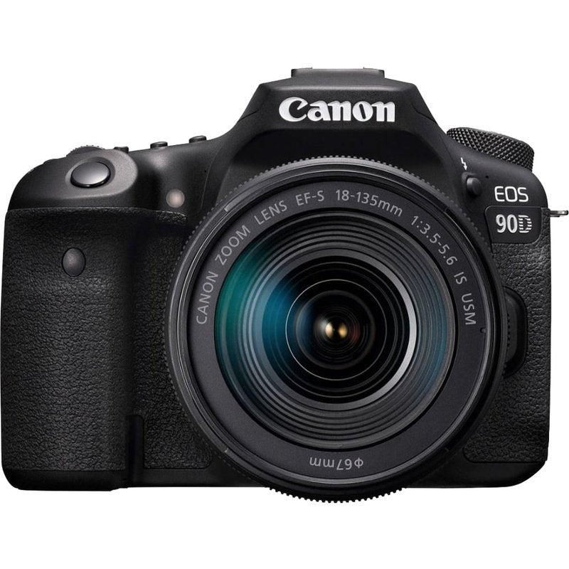 Canon EOS 90D DSLR Camera with 18-135mm Lens Kit - Professional Photography for Travel, Sports & Wildlife - Perfect for Vloggers & Content Creators