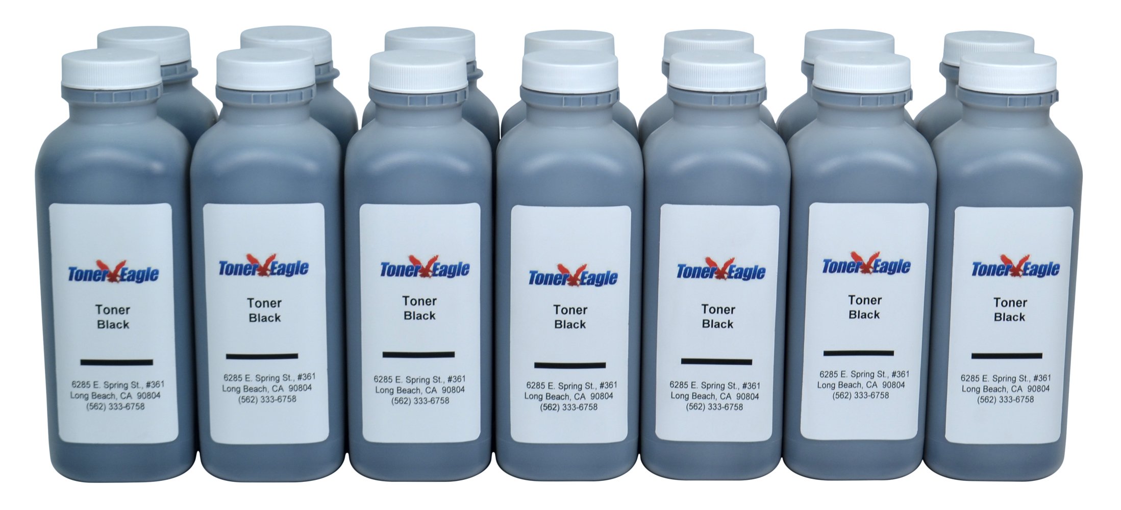 Eagle Toner Refill Kit - Compatible with HP Enterprise 500 MFP M525 Series (M525dn/M525f/M525c) - 55A CE255A Cartridge with Chip - 14-Pack Black Ink - Perfect for Office & Home Printing Needs