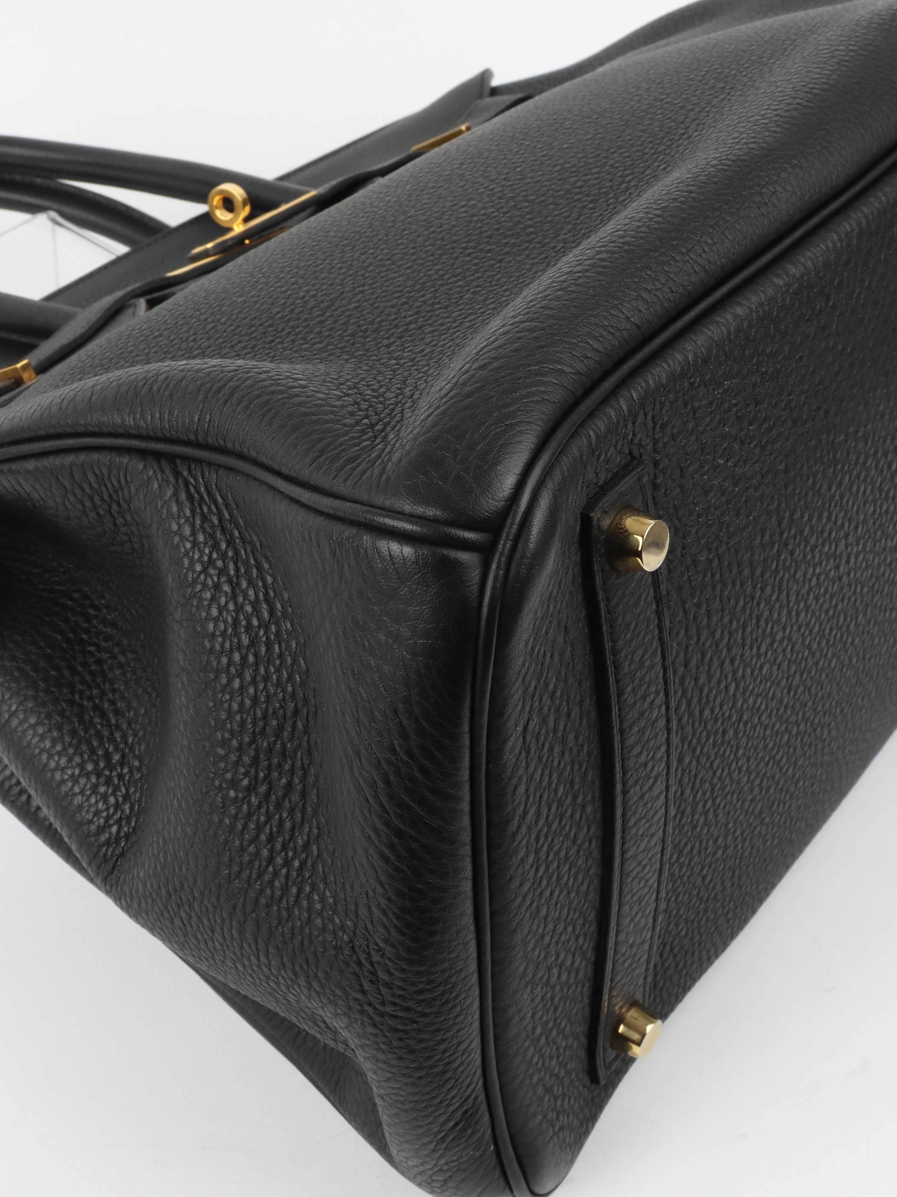 Authentic Hermes Birkin 35 Handbag in Noir Black with Gold Hardware (GHW) 2011 Collection - Luxury Tote Bag for Women, Perfect for Work, Travel & Special Occasions