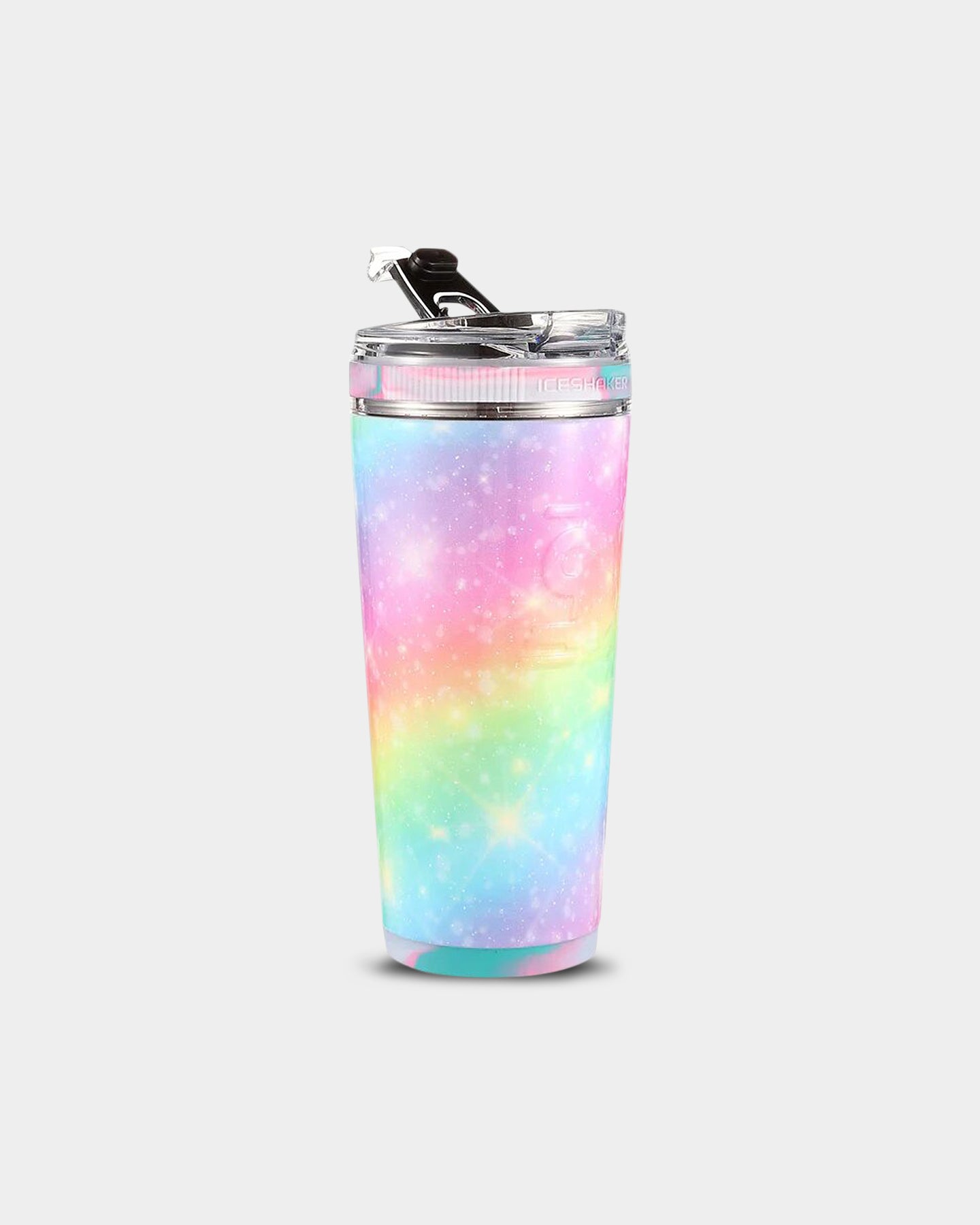 Insulated Ice Shaker Flex Bottle - Leakproof Stainless Steel Protein Shaker Cup for Gym, Workout & Travel - Keeps Drinks Cold for 24 Hours