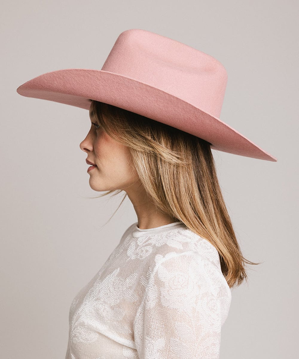 Teddy Cattleman Cowboy Hat for Men & Women - Western Style Felt Cowboy Hat with Adjustable Chin Strap - Perfect for Rodeo, Country Music Festivals & Outdoor Adventures