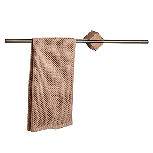 Stainless Steel Wall Mounted Towel Holder - Rustproof Bathroom Towel Rack with Strong Adhesive (No Drilling Needed) - Adjustable 40cm Towel Hanger for Toilet, Kitchen & Bathroom Organization