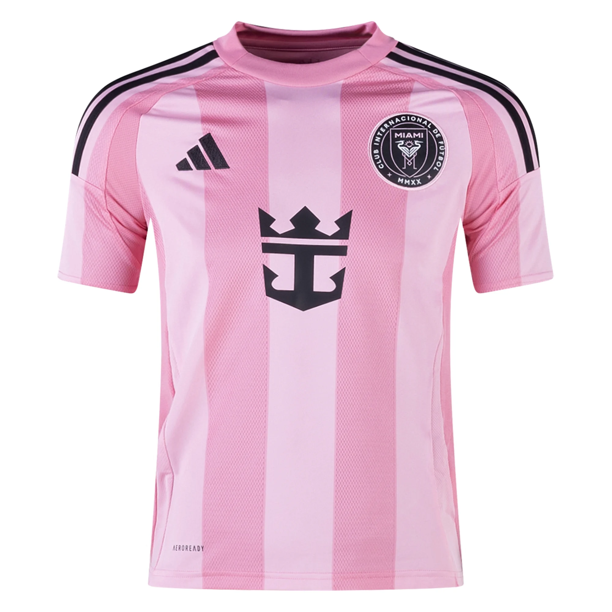 Adidas Lionel Messi Youth Inter Miami CF Home Jersey 2025-2026 Season - Pink Soccer Shirt for Kids - Perfect for Match Day, Training & Fan Support