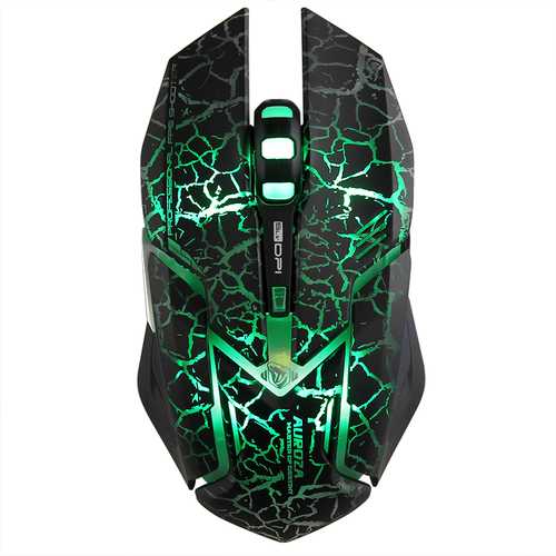 E Blue M639 4000DPI USB Wired Gaming Mouse with 6 Programmable Buttons & RGB Backlight - Crack Pattern Design for PC, Laptop, Esports & FPS Gaming