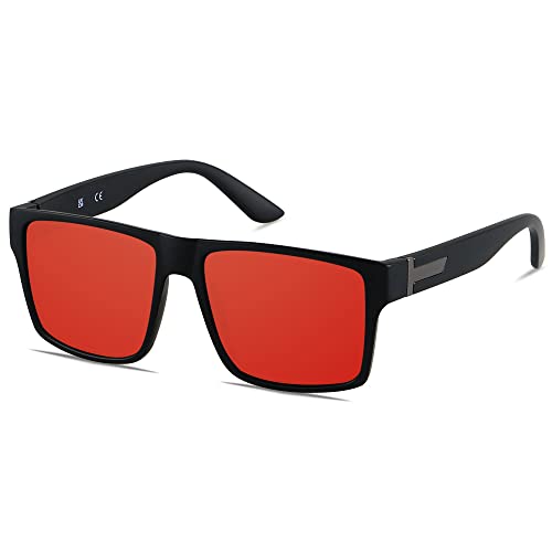 Mirrored Red | Polarized Lens