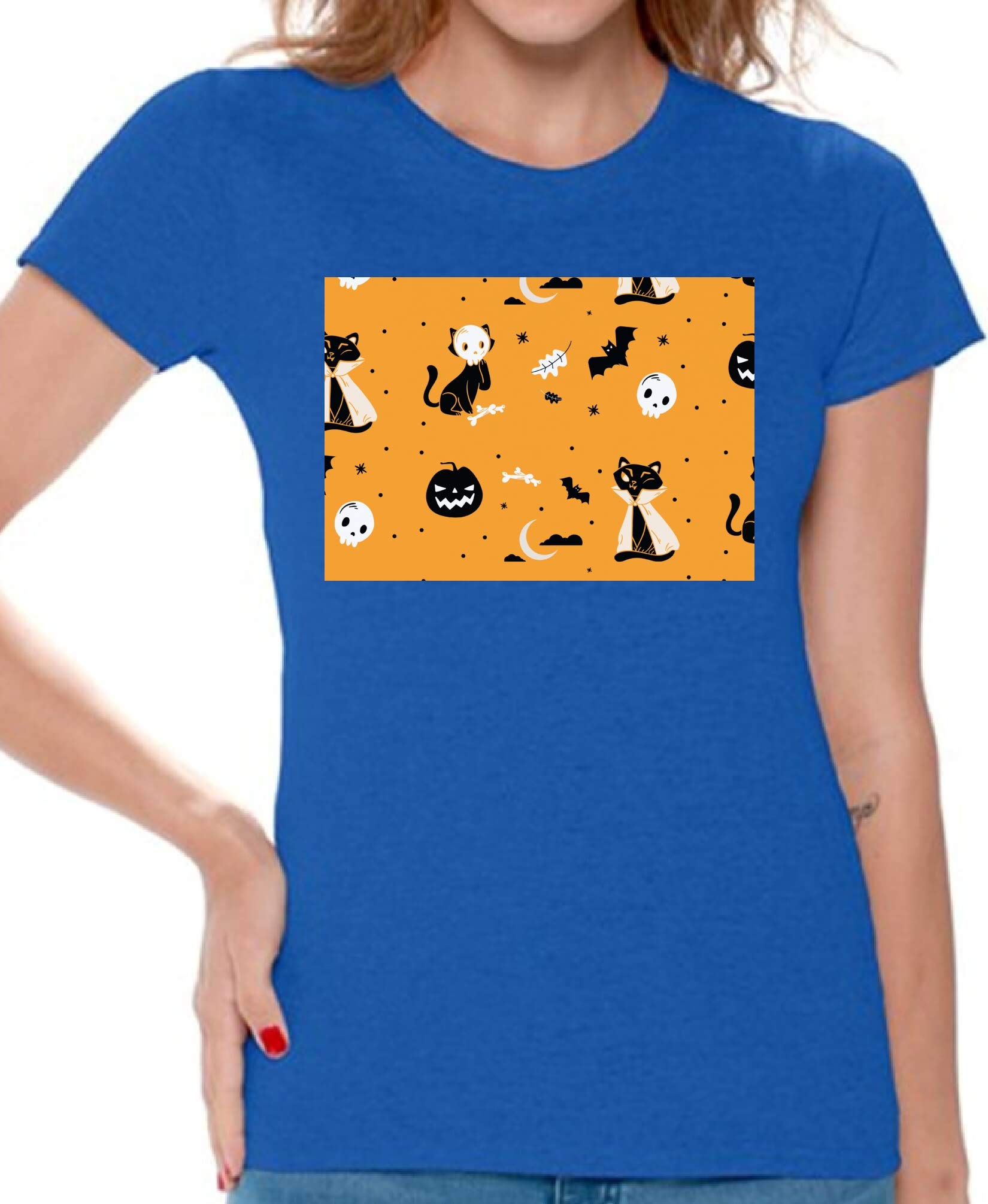 Awkward Styles Halloween T-Shirt - Spooky Fall Graphic Tee for Women | Cute Casual Shirt for Halloween Parties, Pumpkin Patch & Autumn Outfits