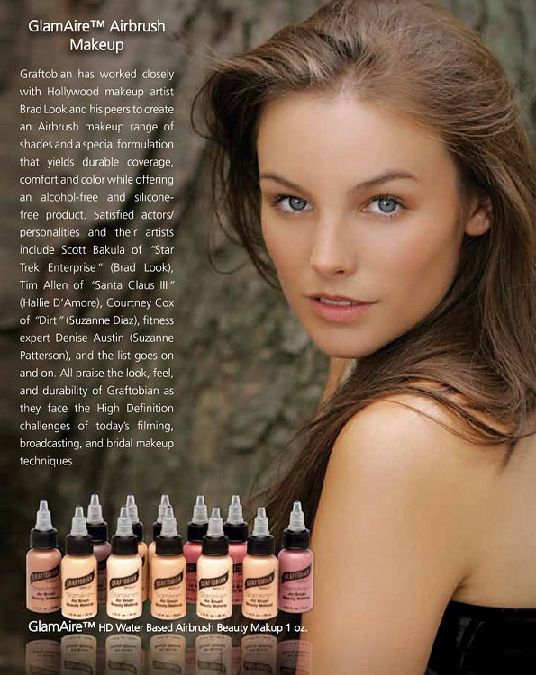 GlamAire™ 12 Color Airbrush Makeup Foundation Kit - Professional Airbrush Starter Set for Flawless Face & Body Makeup - Perfect for Bridal, Cosplay, Photography & Special Effects