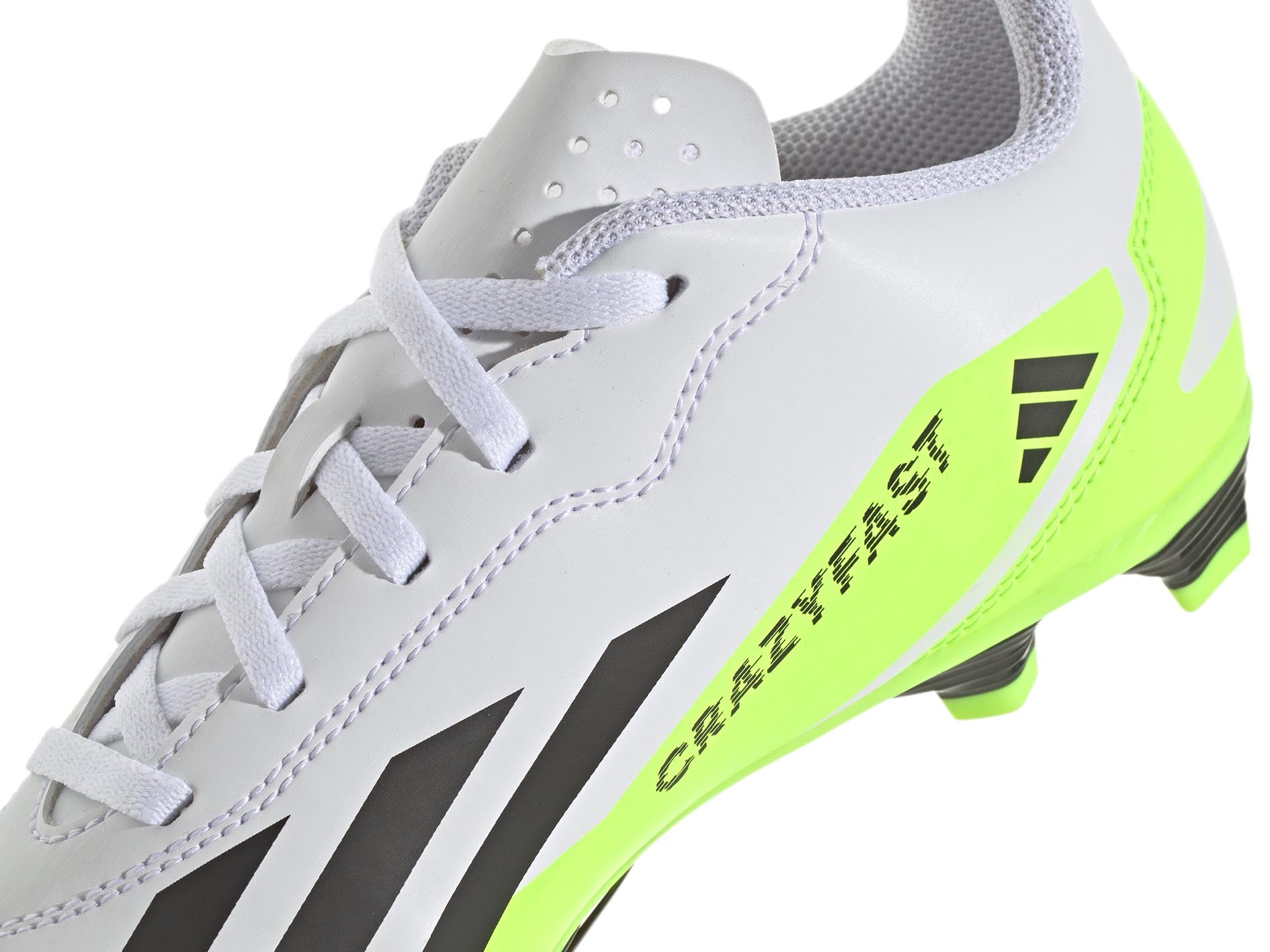 Adidas Kids XCrazyfast.4 FXG J Soccer Cleats - Lightweight Youth Football Shoes for Boys & Girls - Perfect for Turf, Artificial Grass & Indoor Play - IE1588