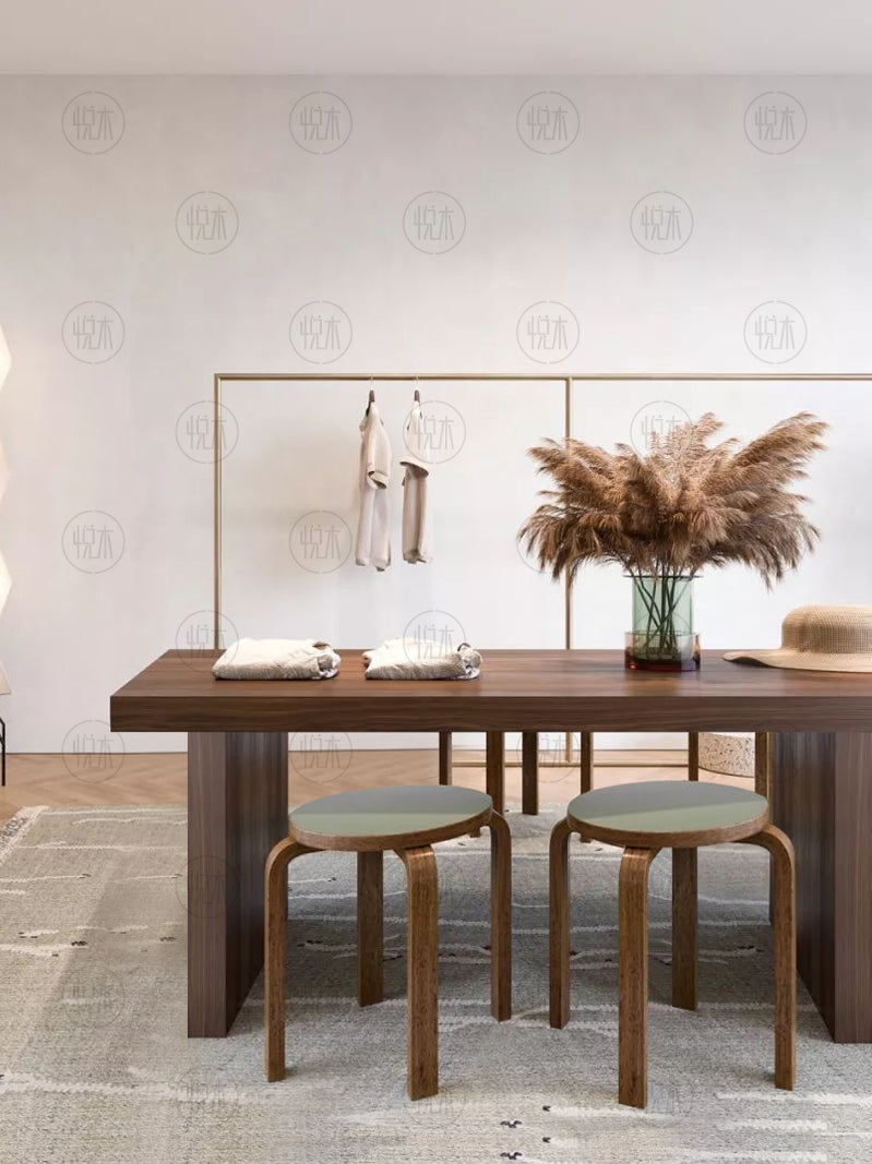 Brady Live Edge Dining Table - Natural American Hardwood - Rustic Farmhouse Style for Dining Room & Kitchen