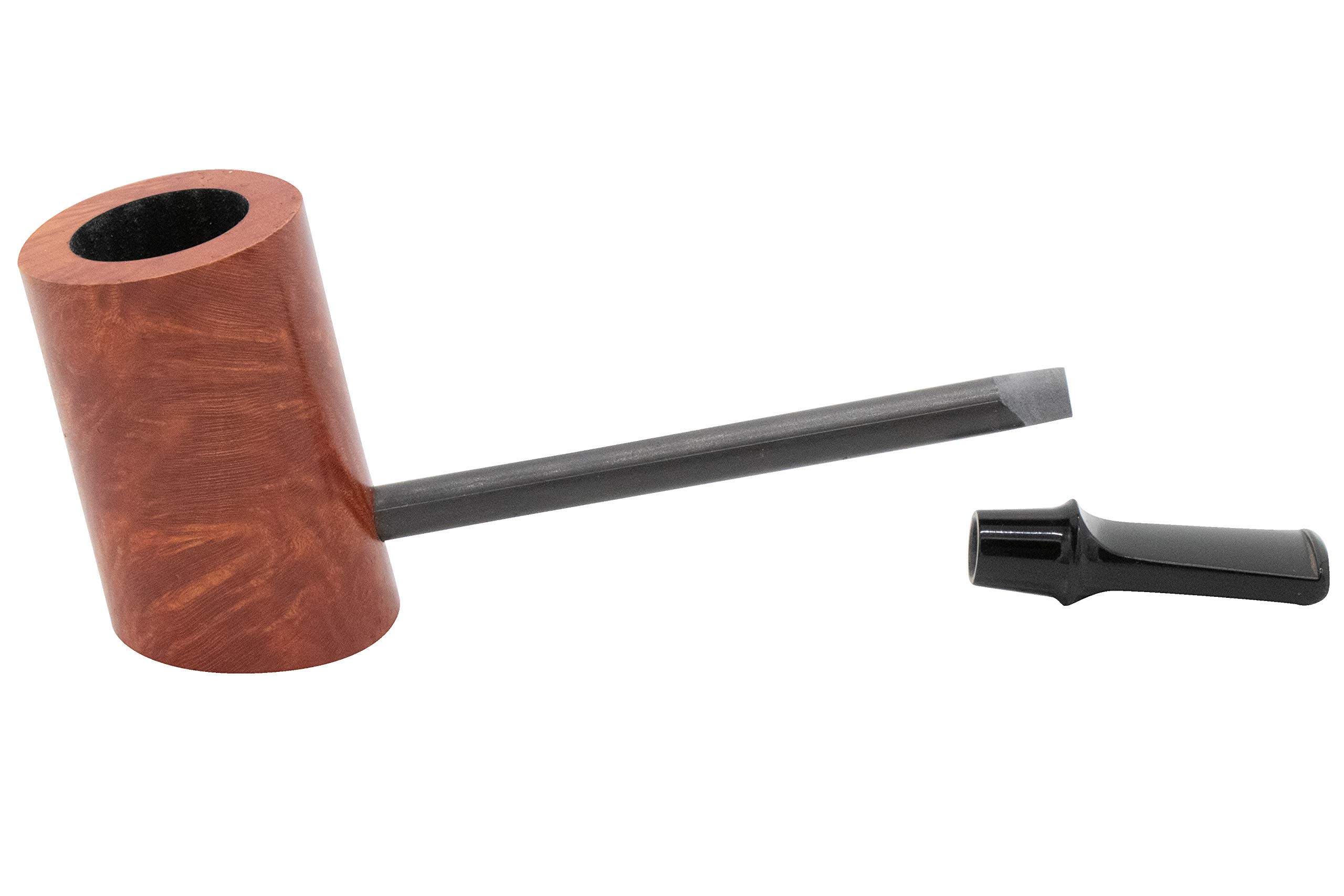 Eltang Basic Brown Smooth Tobacco Pipe - Handcrafted Wooden Smoking Pipe for Men & Women - Perfect for Relaxation, Gifts & Collectors