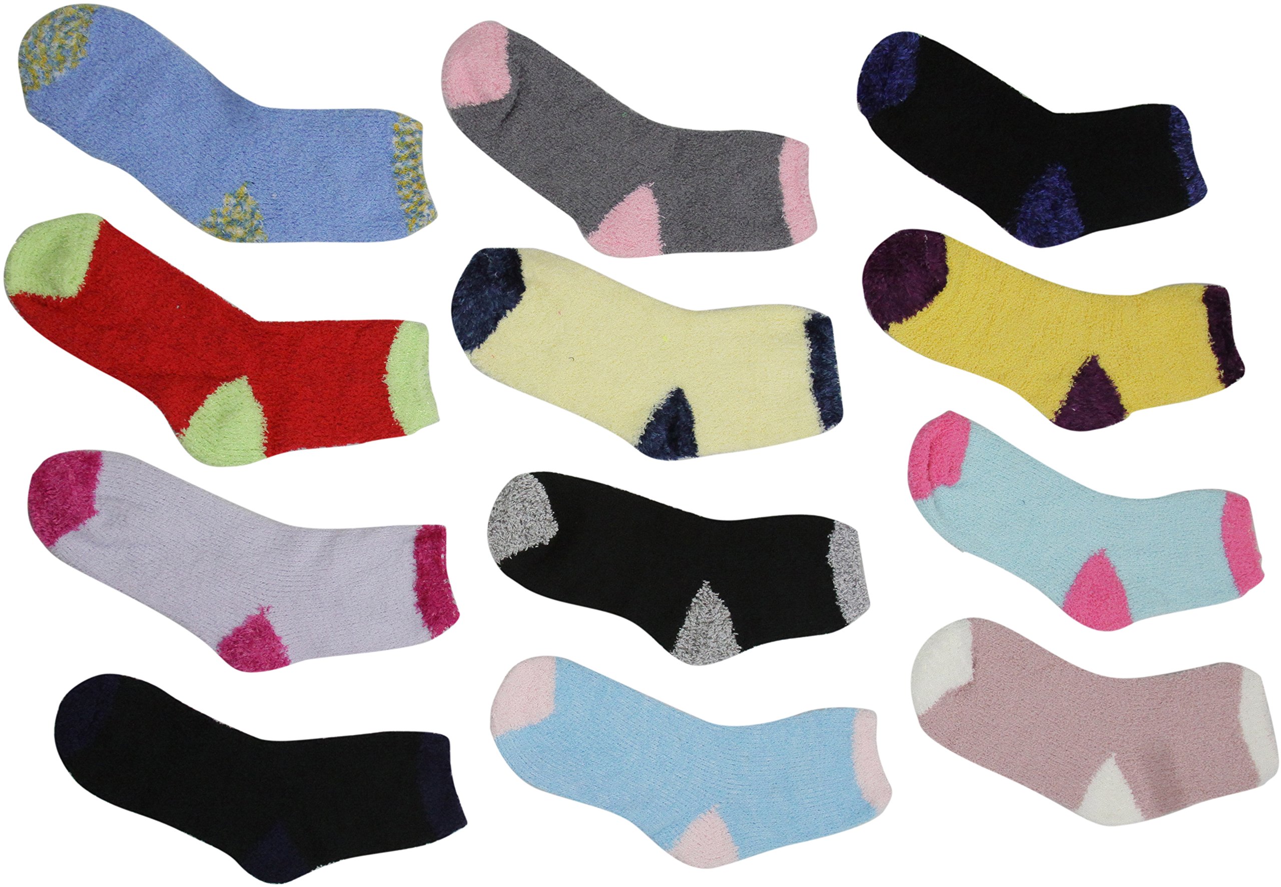 ToBeInStyle Women's Winter Socks Pack of 6 - Cozy Thermal Knit Socks for Cold Weather, Warm Fuzzy Slipper Socks for Indoor/Outdoor Use - Perfect for Snow Days, Hiking, and Lounging at Home