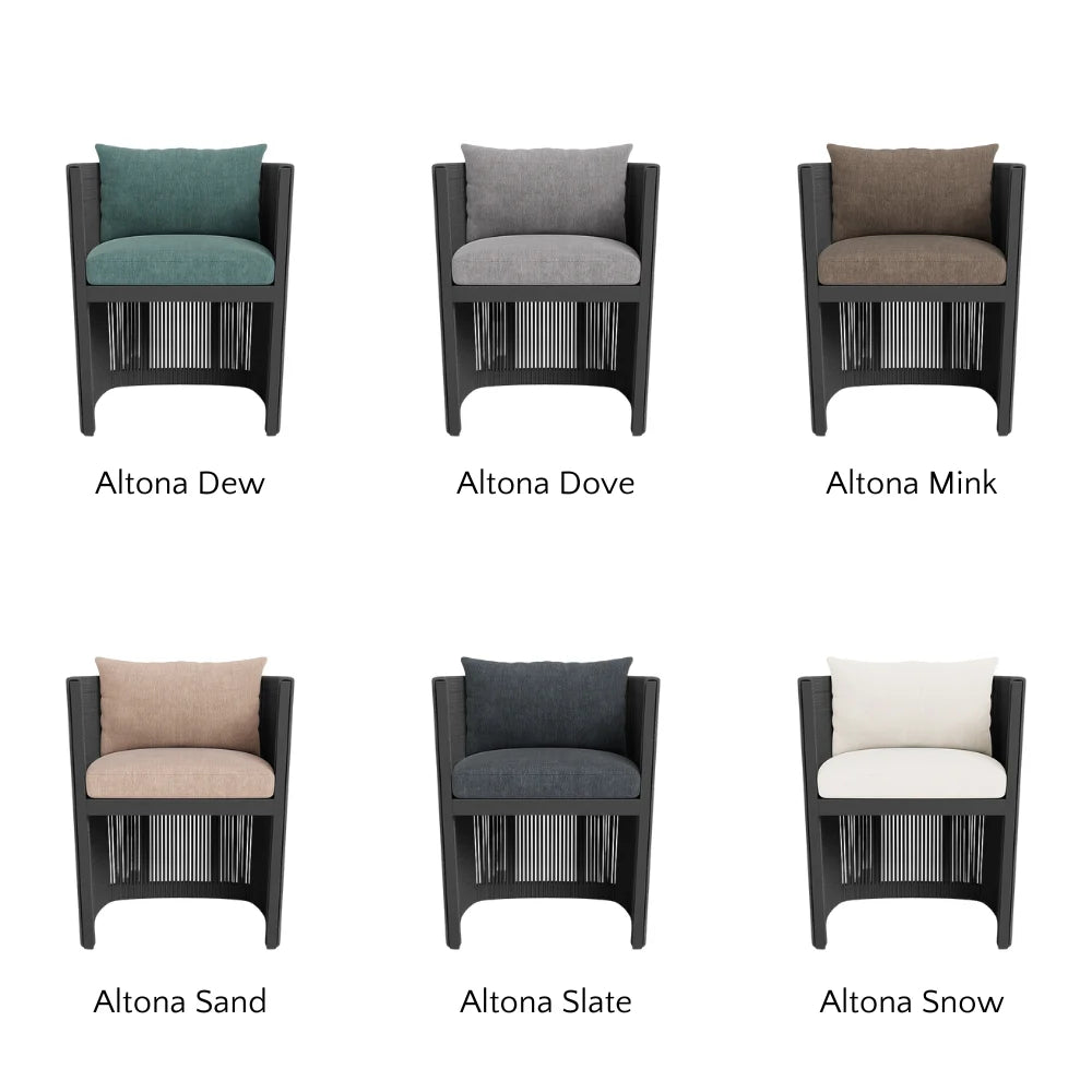 Antigua Outdoor Dining Armchair - Weather-Resistant Patio Chair for Garden, Poolside & Restaurant Use - Comfortable & Durable All-Weather Furniture