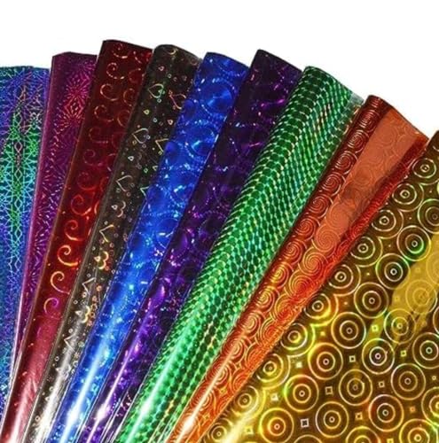 50 Pcs Holographic Metallic Gift Paper