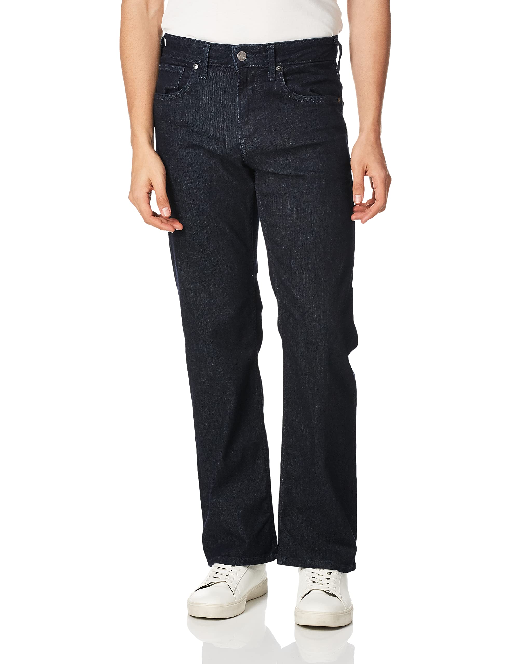 Silver Jeans Co. Men's Zac Relaxed Fit Straight Leg Jeans - Comfortable Casual & Work Pants for Everyday Wear