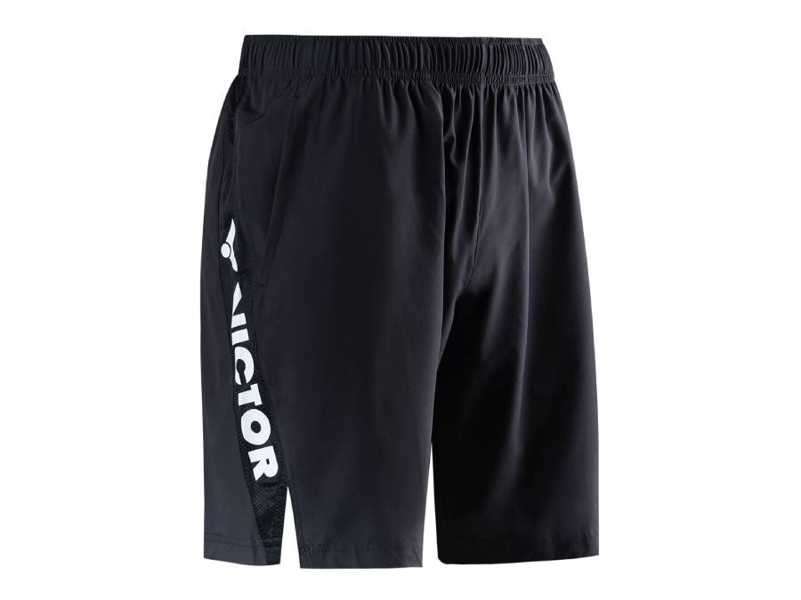 Victor R 20204C Men's Running Shorts - Breathable Quick-Dry Athletic Shorts with Pockets for Gym, Jogging & Workouts [Black]