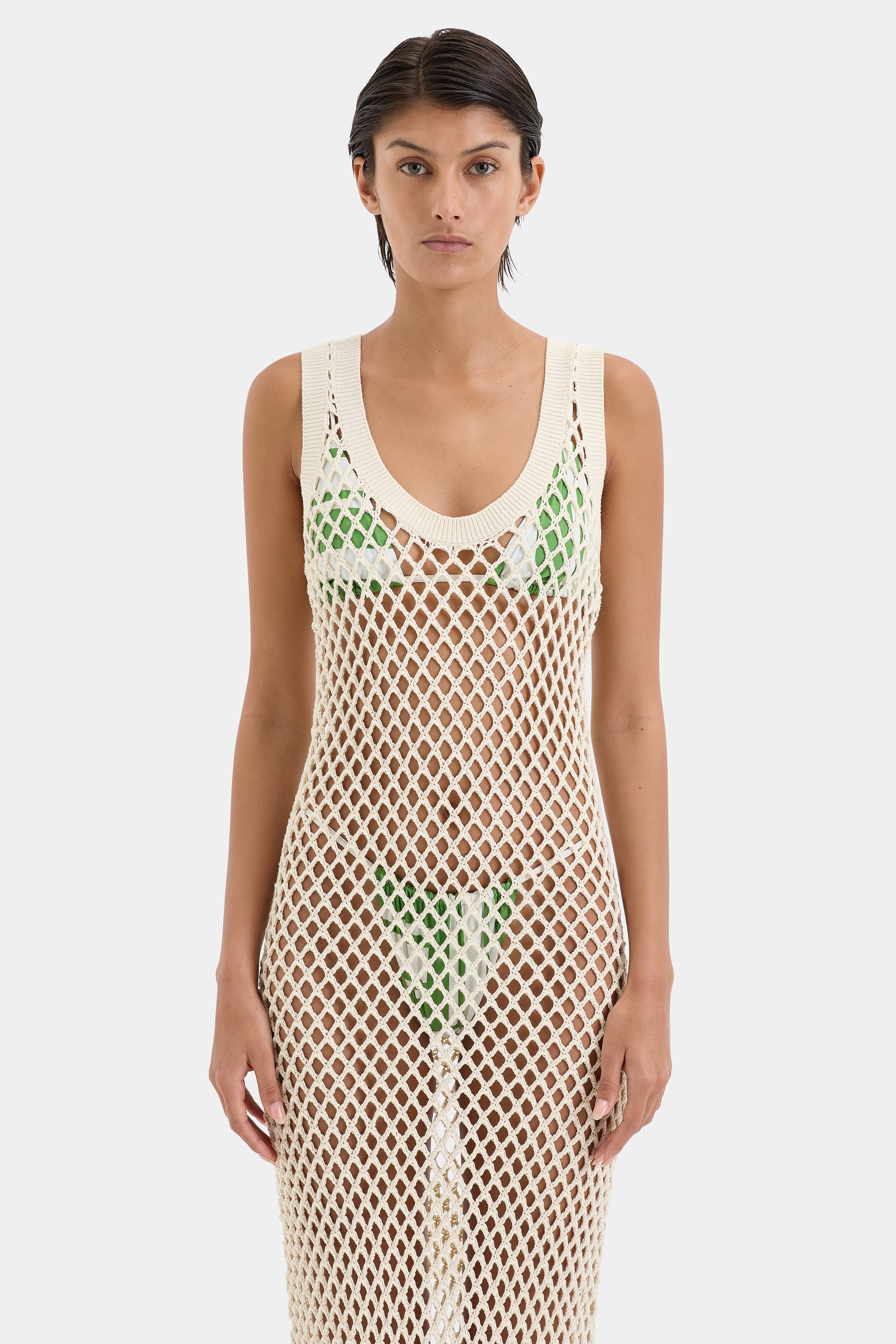 Illaria Crochet Dress for Women - Elegant Lace Summer Boho Maxi Dress - Perfect for Beach Vacations, Weddings & Boho Fashion