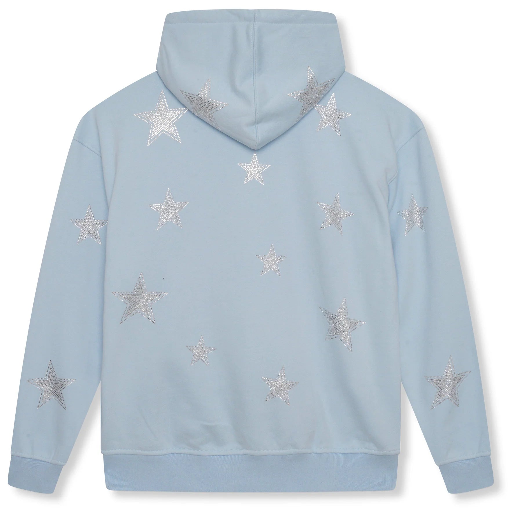 Amicci Star Hoodie for Women & Men - Soft Baby Blue Pullover Sweatshirt - Cozy Casual Wear for Everyday & Street Style Fashion