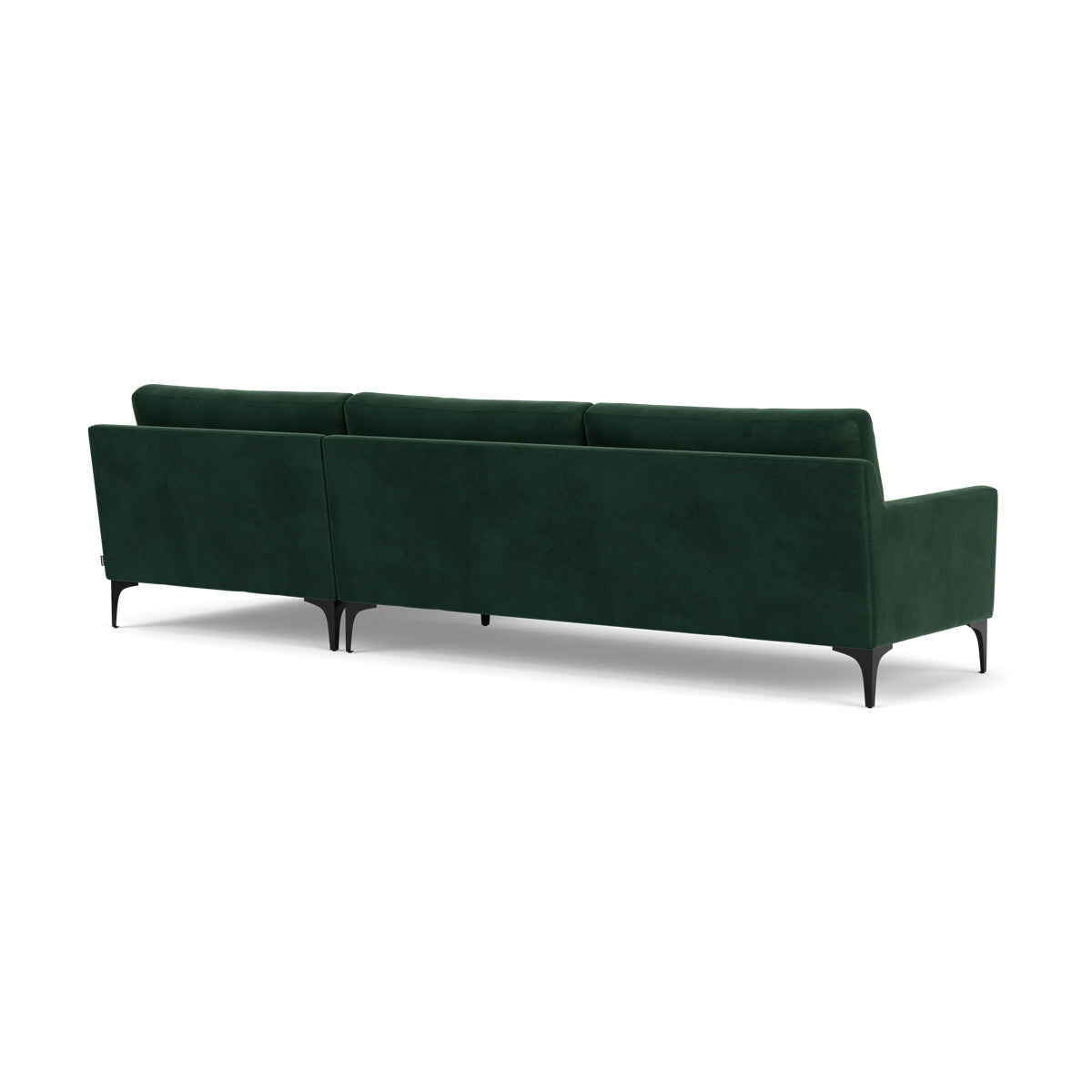 Astha Velvet Right Chaise Sofa - Luxurious Modern Sectional Couch for Living Room, Lounge & Home Theater - Comfortable Upholstered Furniture with Soft Velvet Fabric