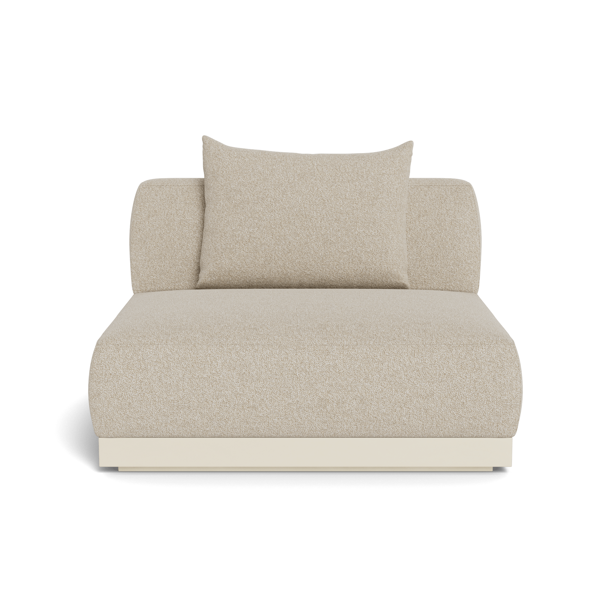 Amalfi Armless Single Sofa - Modern Minimalist Loveseat for Small Spaces | Perfect for Apartments, Studios & Cozy Living Rooms