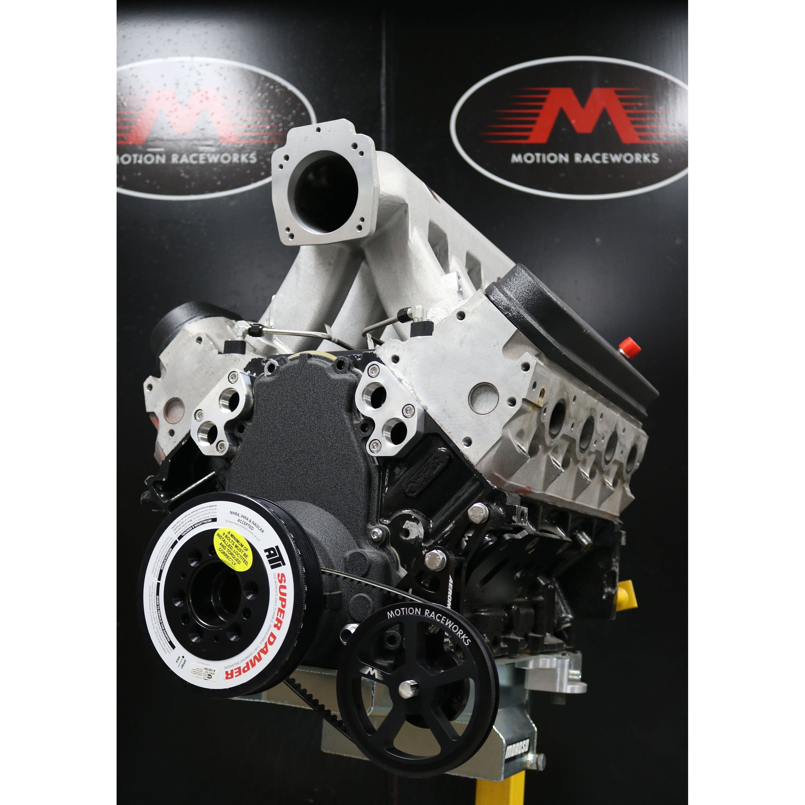 Motion Raceworks LS Mechanical Belt Drive Fuel Pump Bracket - Driver Side for F Body Spacing - High Performance Fuel System Upgrade for Racing & Street Cars