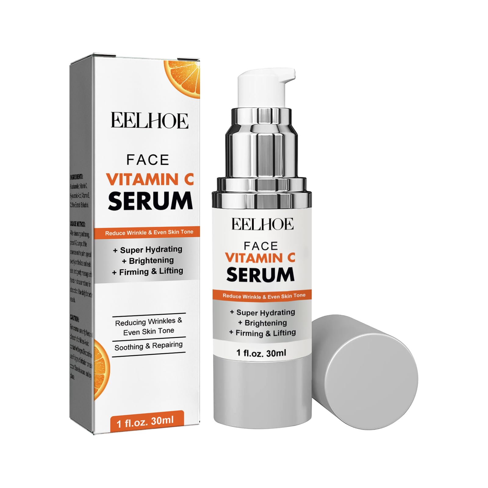 Vitamin C Face Serum with Collagen - Anti Wrinkle Korean Skin Care Moisturizer Essence for Anti-Aging & Acne Treatment - Suitable for All Skin Types - Perfect for Daily Skincare Routine & Nighttime Hydration